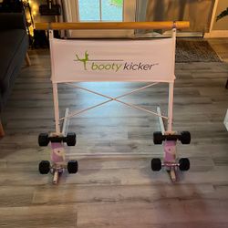 Exercise Equipment, Free, Standing Bar Designed For Pushing And Pulling Exercises Holds Weights Booty Kicker Ballet Bar