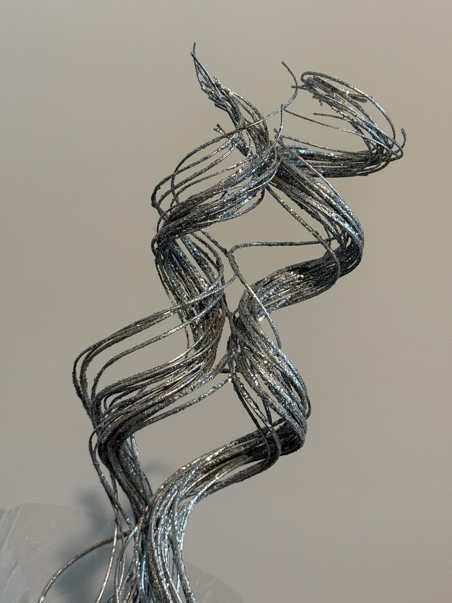 Sparkly Silver Twists