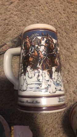 Budweiser Clydesdales Collectible Beer Stein