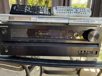 Onkyo TX-SR309 Receiver W/JVC DVD Player 