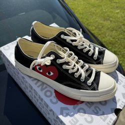 Converse: Comme des Garçons ‘Play Black’