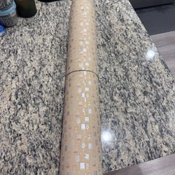 Large Roll Kraft Gift Wrapping Paper – Holiday Print – Partial Roll