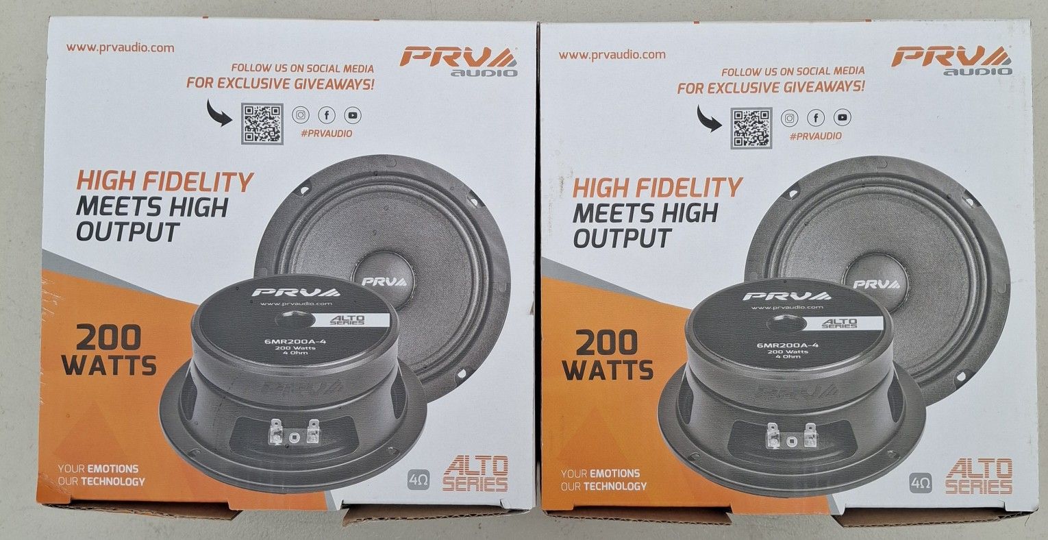 🔥 NEW 6.5" PRV Speakers