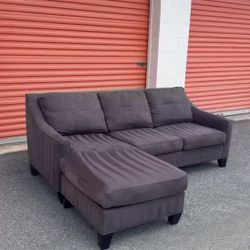 Beautiful Deep Brown Cindy Crawford Sectional FREE DELIVERY