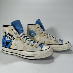 Converse Chuck 70 Sunny Floral Be Nice Sneakers White Blue Yellow Women’s 9.5
