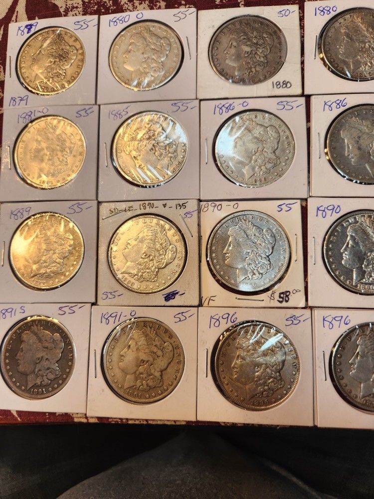 $55.00 Each Morgan's Silver Dollars