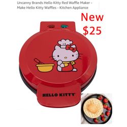 New Hello Kitty Red Waffle Maker - Make Hello Kitty Waffles - Kitchen Appliance $25 east Palmdale  Check out all my other great listings..