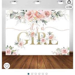 It’s A Girl Backdrop