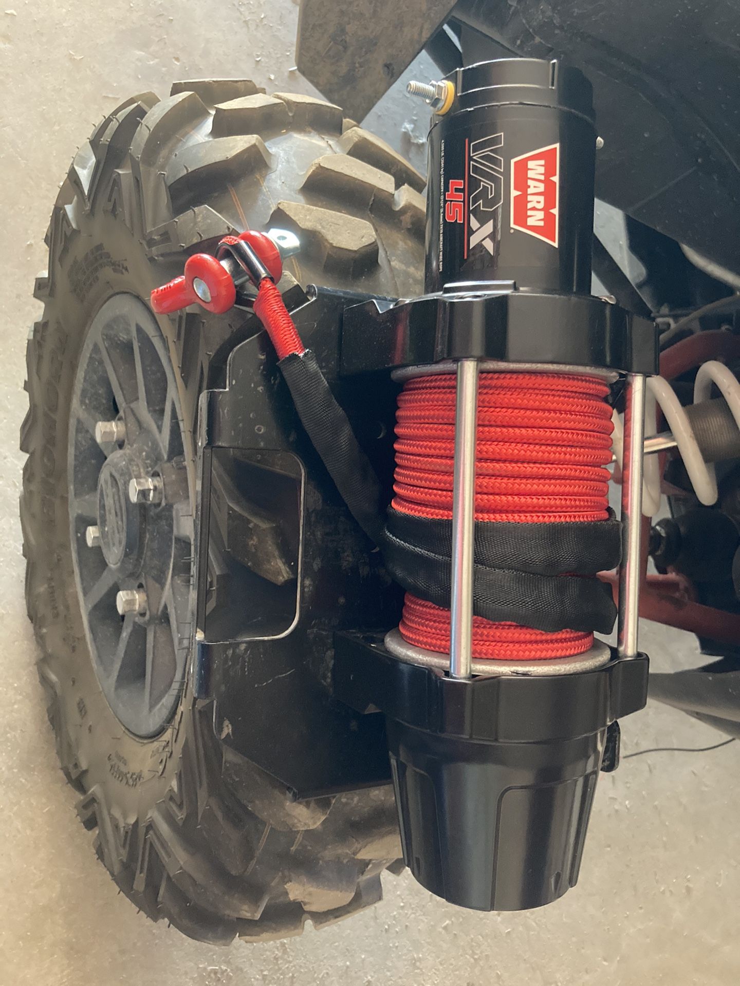 Warm Utv Winch 4500lbs New With Synthetic Rope