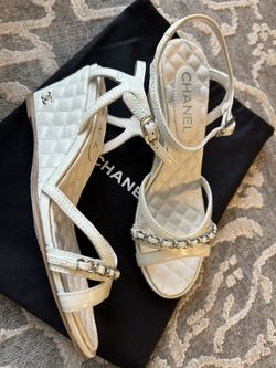 Sandals Chane Shoes White 40 size