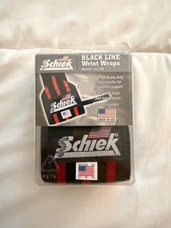 Schiek Black Line 12” Wrist Wraps – New