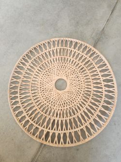 Round Woven Wicker Wall Art