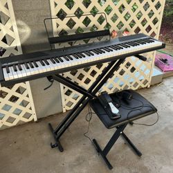 Alesis Weighted Keyboard With Stand, Bench and Pedal