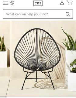 CB2 Acapulco Outdoor Chair Set of Two