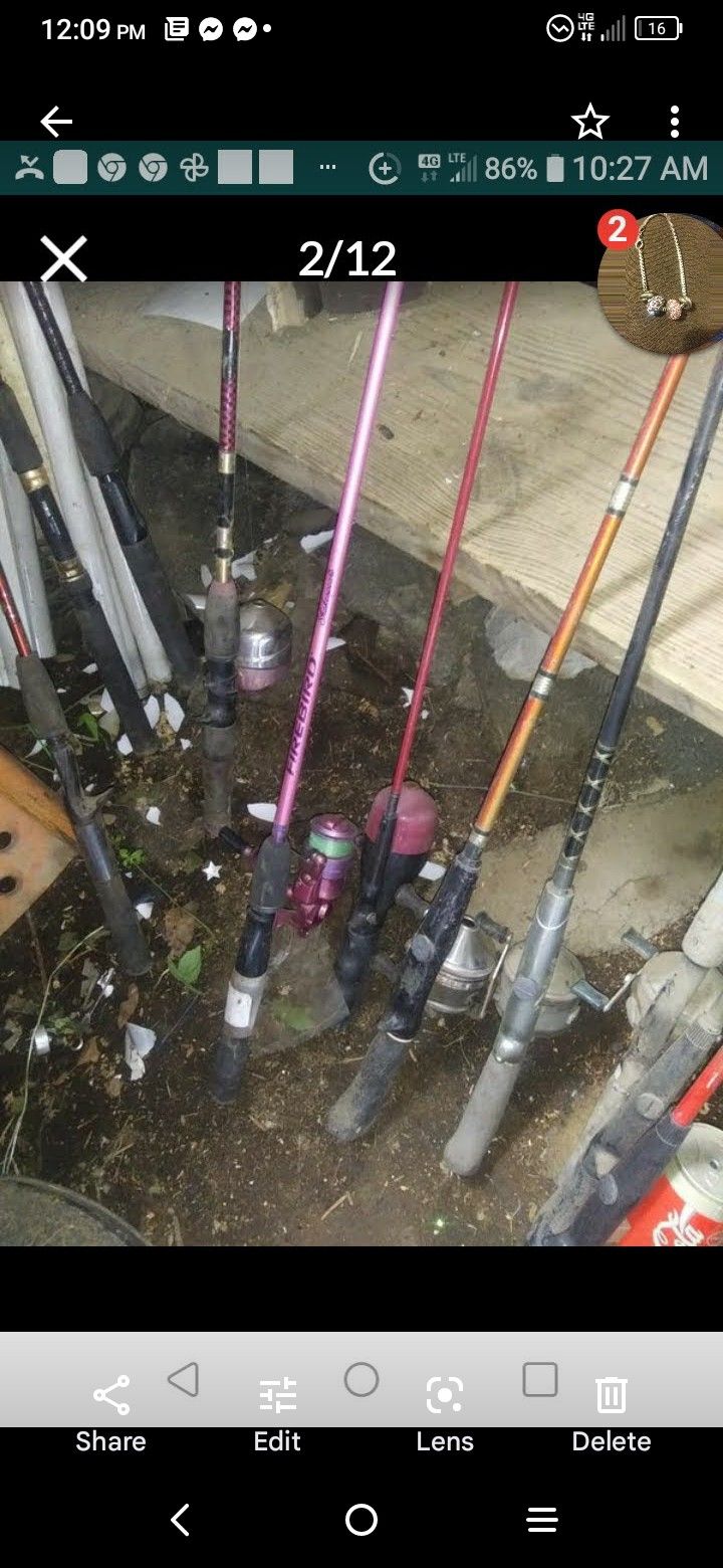 Zebco Closed Face Reels $20 Each Poles $15 Each