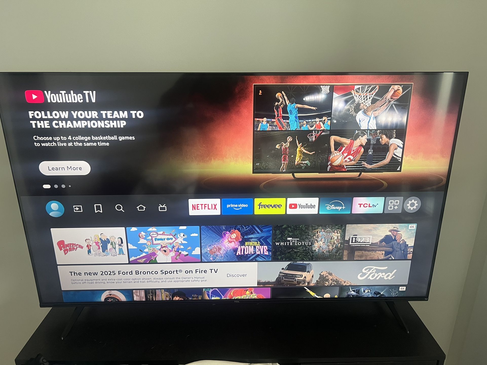 TCL 55-Inch Class S5 UHD 4K LED Smart TV with Fire TV