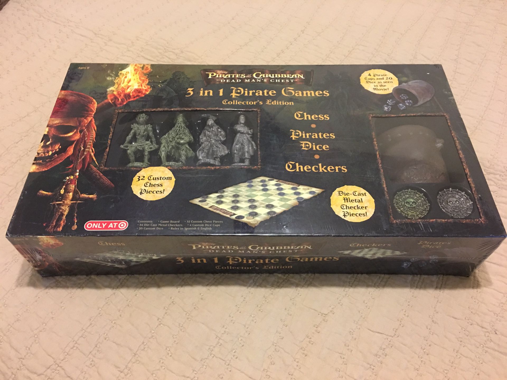 Pirates of the Caribbean 3-in-1 board game POTC