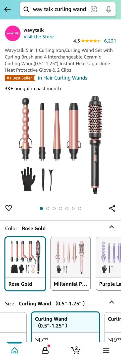brand new hair curling iron 5 in 1