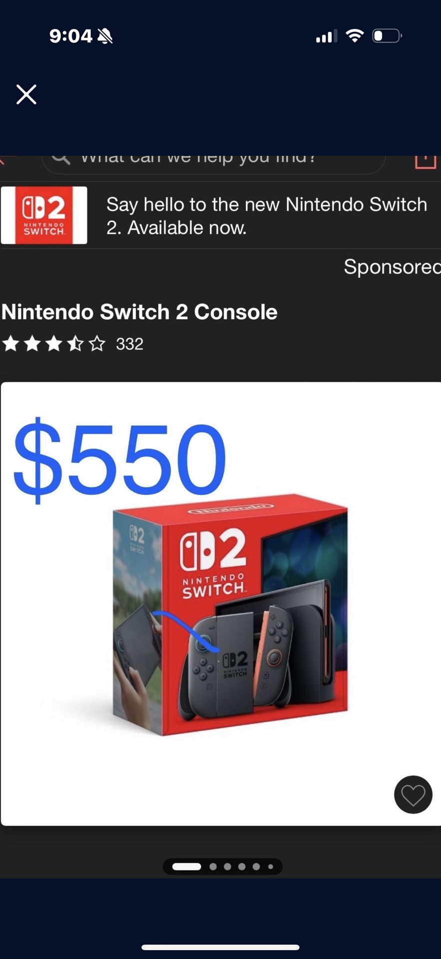 Nintendo Switch 2 Switch2 Console Sealed Brand New Download Games Like Mario Kart