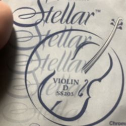Super Sensitive Stellar 3/4 D Violin String New