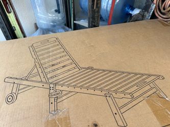 Black wood lounge chair (new)