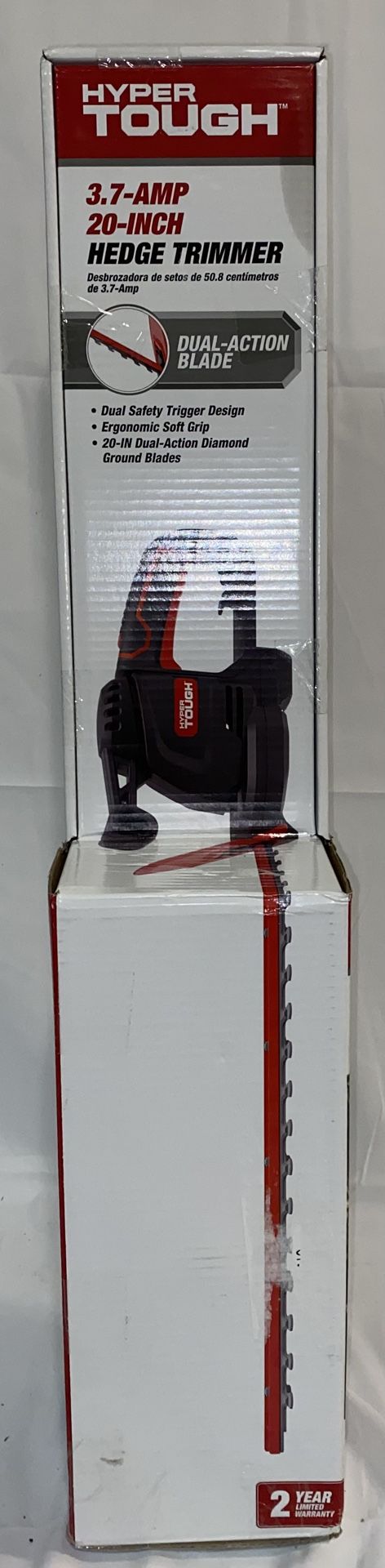 Hyper Tough 3.7-Amp 20 in. Corded Electric Hedge Trimmer HT21-401-002-02