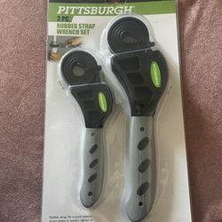 Pittsburgh 2pc. Rubber Strap Wrench Set 69373