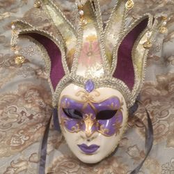 Mardi Gras Jester Mask 