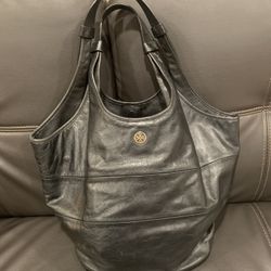 Tory Burch Leather Hobo Bag (black)