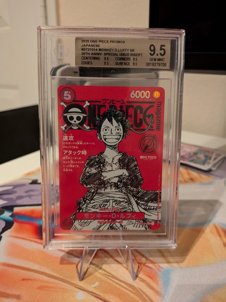 One Piece Card Luffy Magazine Promo BGS 9.5