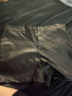 Black Leather Shorts