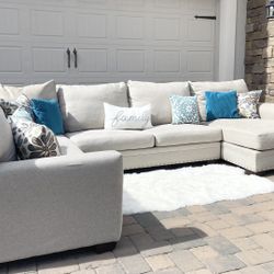 Grey U Sectional 