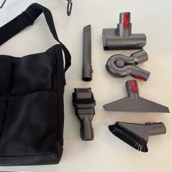Dyson Furniture Detail Accessories Kit w/Dyson Tool Bag and Six Dyson Cleaning Tools 