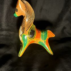 Vintage Clay Horse Bank