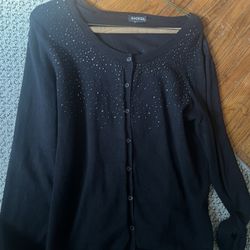 Casual Sweater Top w/ Sequins Sz XLarge