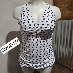 New Women's 2piece Plus Size Tankini Set 