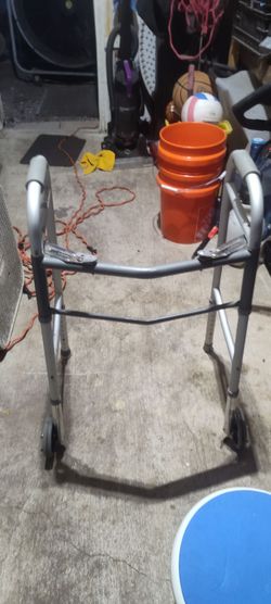 Walker and food tray