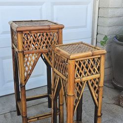 **2 Beatiful Bamboo Tables**