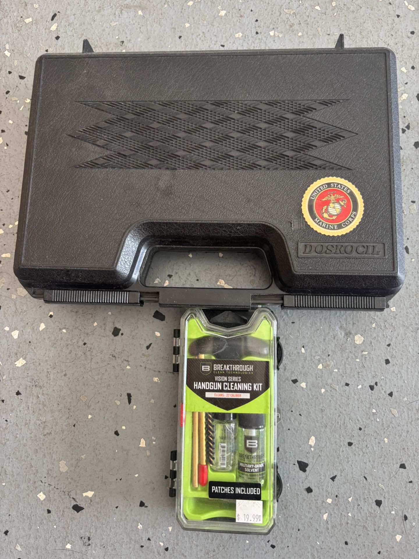 Dockocil  Pistol Hard Case & New Cleaning Kit 
