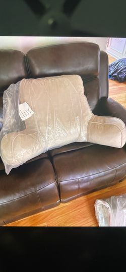 Boho style backrest pillow with arm rest