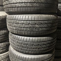 Set of 4 matching  tires  like new Firestone  destination  255/60R19