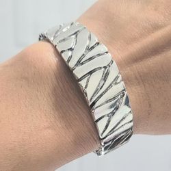 925 Sterling Silver women's ladies horseshoe bracelet