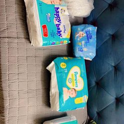 Baby Diapers, Size 2, 3 And Some Of Them For Swimming