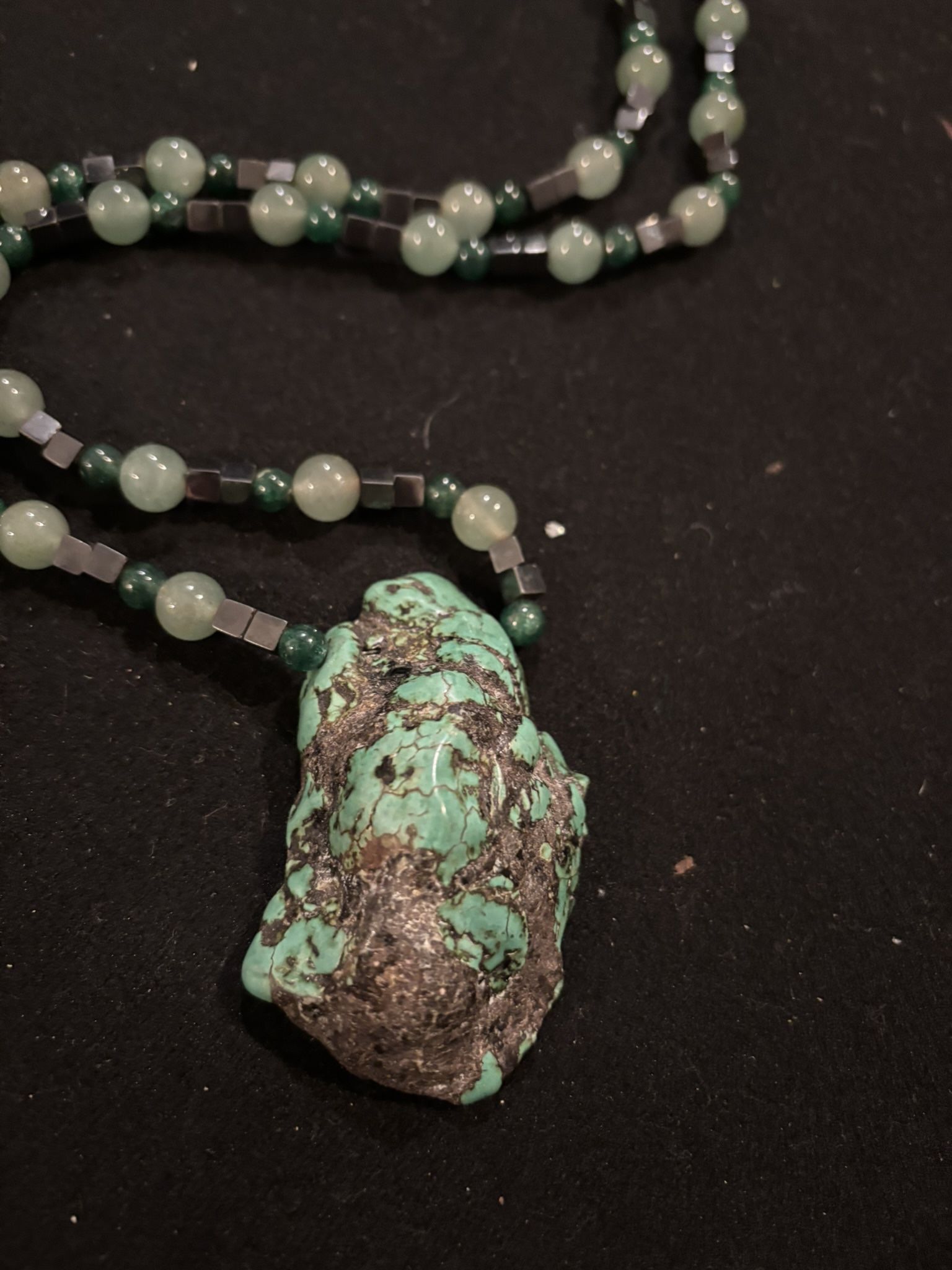 Turquoise Stone Beaded Necklace
