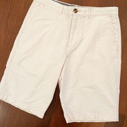 Men’s Pink Flat Front Pink Shorts Size 30!