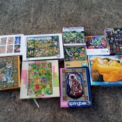 Lot Of 20 Jigsaw Puzzles 30.00 Shipping Avail 