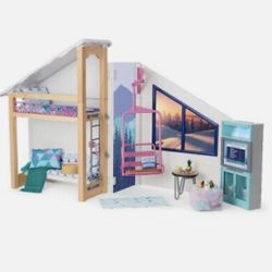 American Girl Doll Corinne & Gwynn’s Bedroom Ski Lodge W Slope Complete Retired