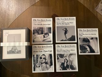 New 5 Black Frames & Prints 8x10