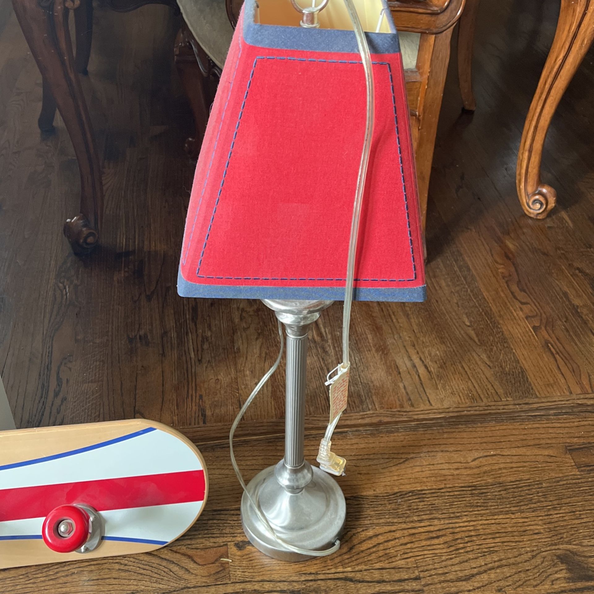 Boys Room Nightstand Lamp And Coat Rack