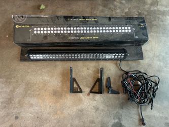 KC light bars, roof tent and ROAM canopy